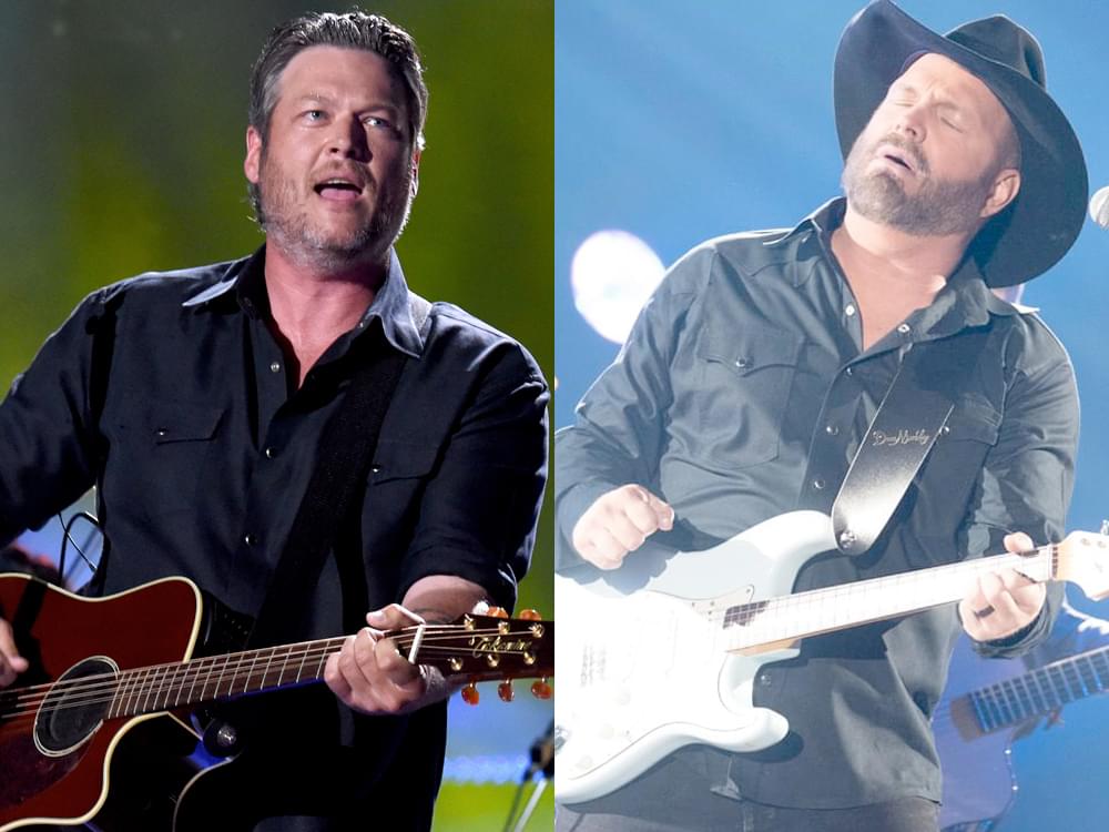 Watch Garth Brooks & Blake Shelton Go With the Flow in New “Dive Bar” Video