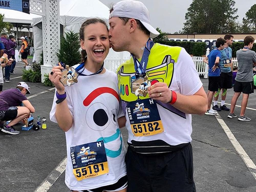 Scotty McCreery & Wife Gabi Complete Disney Half-Marathon