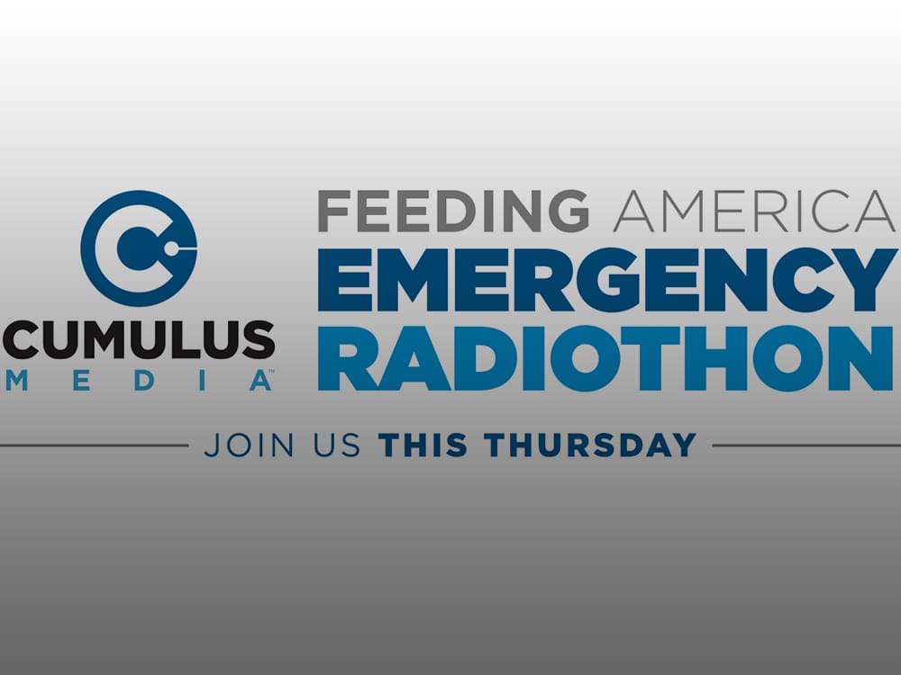 Cumulus Stations to Air “Feeding America Emergency Radiothon” on April 30