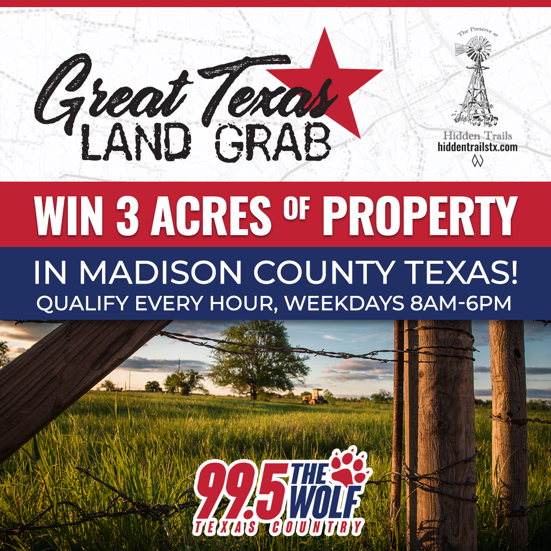 The Great Texas Land Grab with 99.5 the Wolf in Dallas, Texas