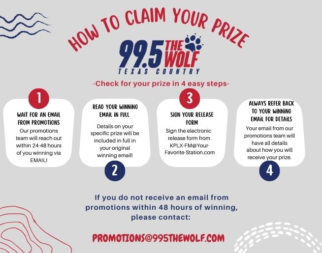 How To Claim Your Tickets From 99.5 The Wolf!