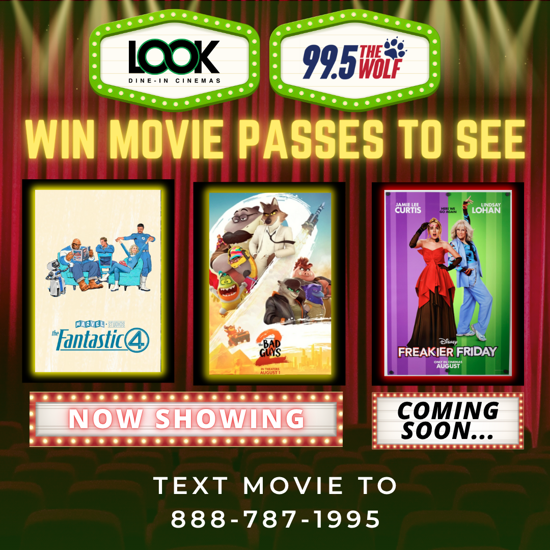 Join the 99.5 The Wolf Movie Club with LOOK Dine-in Cinema!