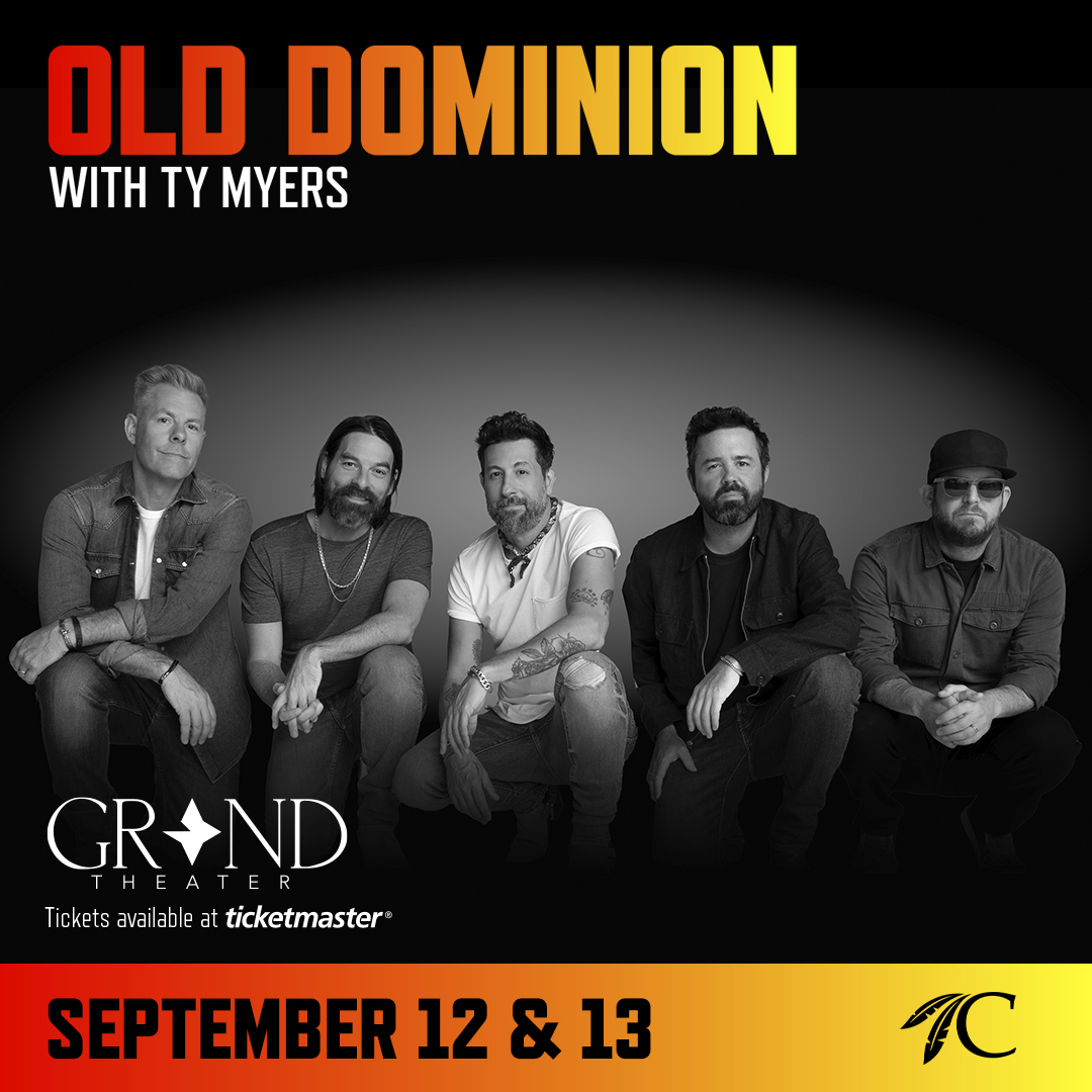 See Old Dominion at Choctaw Casino & Resort Durant!