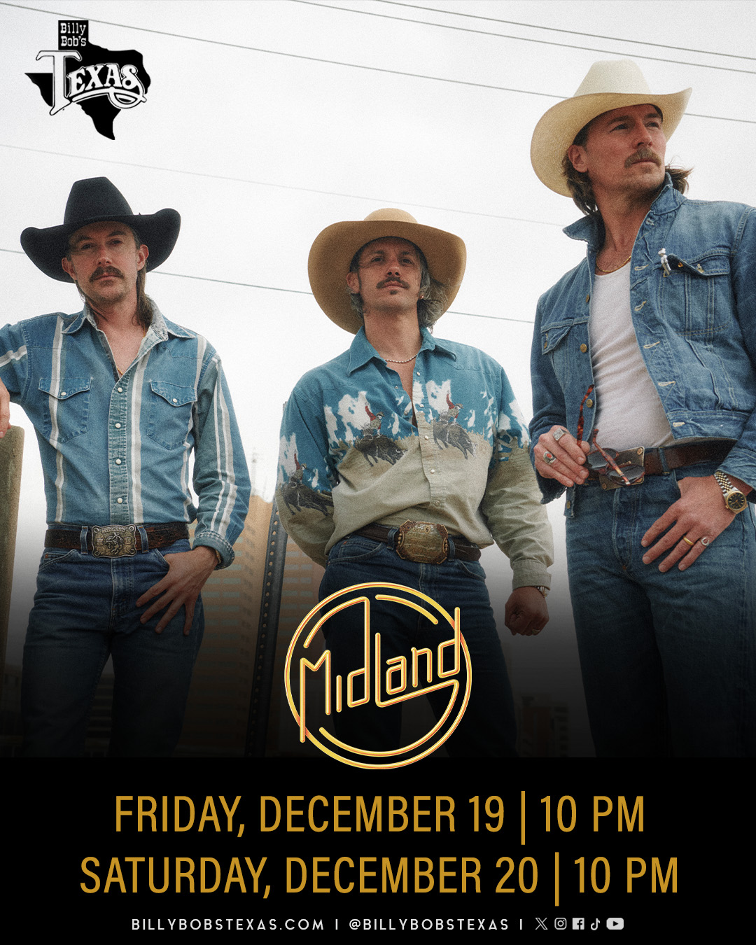 Midland | Billy Bob’s Texas | 12.19.25 & 12.20.25