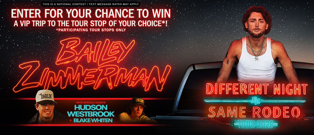 See Bailey Zimmerman at the Tour Stop of Your Choice