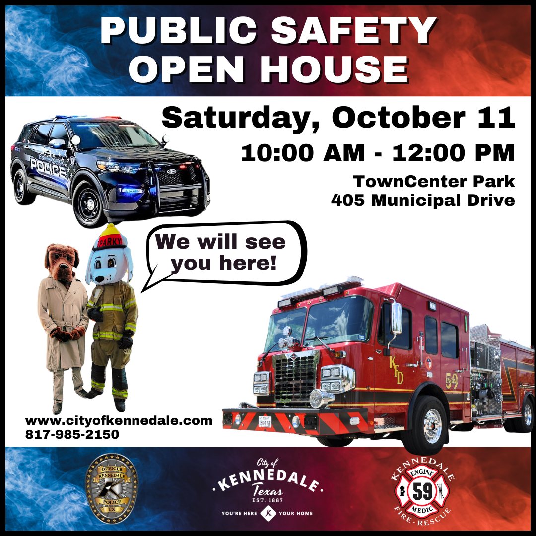 Public Safety Open House | City of Kennedale | 10.11.25
