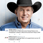 Rumor at ACM Awards: Is George Strait the Next Ambassador to Mexico?