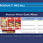 2.4 Millions Boxes of Duncan Hines Recalled – Potential Salmonella Risk