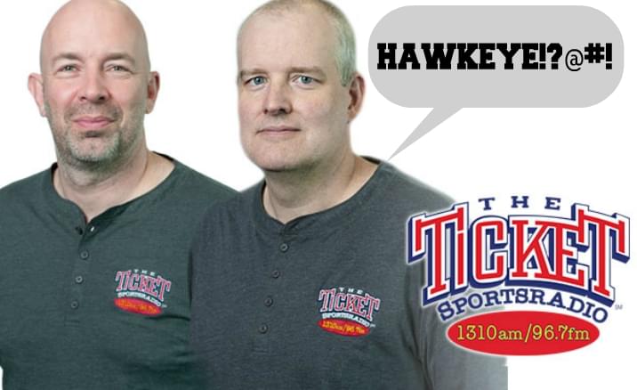 Hawkeye Pranks Competing Radio Station With Multi Year Hoax (Our Apologies to  Bob and Dan of Sportsradio 1310 The Ticket)
