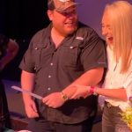 Watch Luke Combs & His Fiancée Get Some “Practice” Cutting Their Wedding Cake