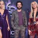 American Music Awards Red Carpet Photo Gallery With Carrie Underwood, Thomas Rhett, Kelsea Ballerini, Dan + Shay, Shania Twain & More