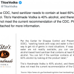 You Can’t Use Tito’s As Hand Sanitizer