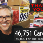 10,000 For The Troops FINAL COUNT:  46,751 Cards