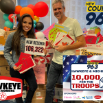 Hawkeye & Michelle’s 2022 ’10K for the Troops’ FINAL COUNT: 106,322!
