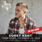 Text to Win Corey Kent Tickets