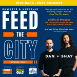 FIRST New Country 96.3 ‘Feed The City’ Event With Hawkeye & Michelle HUGE Success!