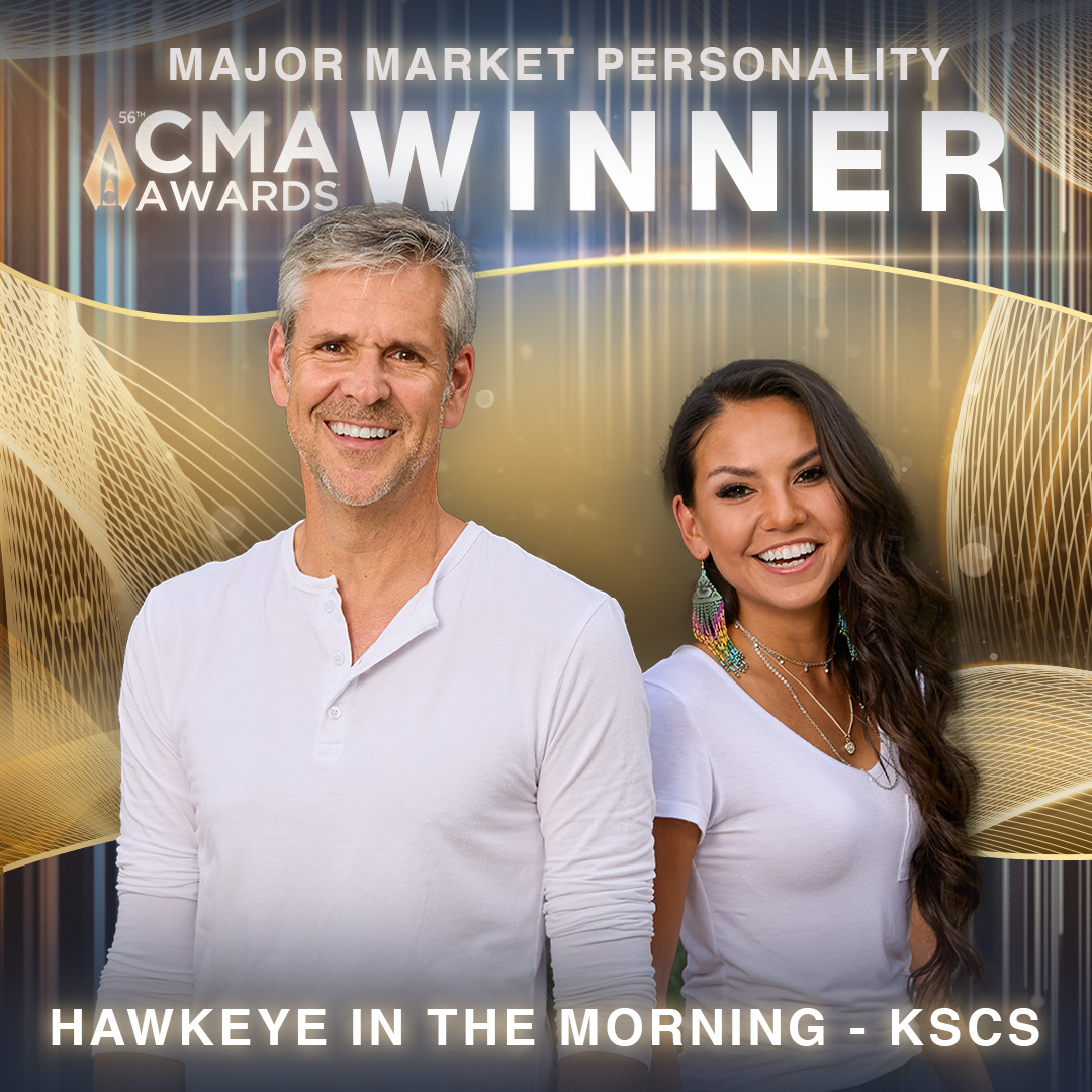 Congratulations to Hawkeye & Michelle — 2023 CMA Major Market Personalities of the Year!