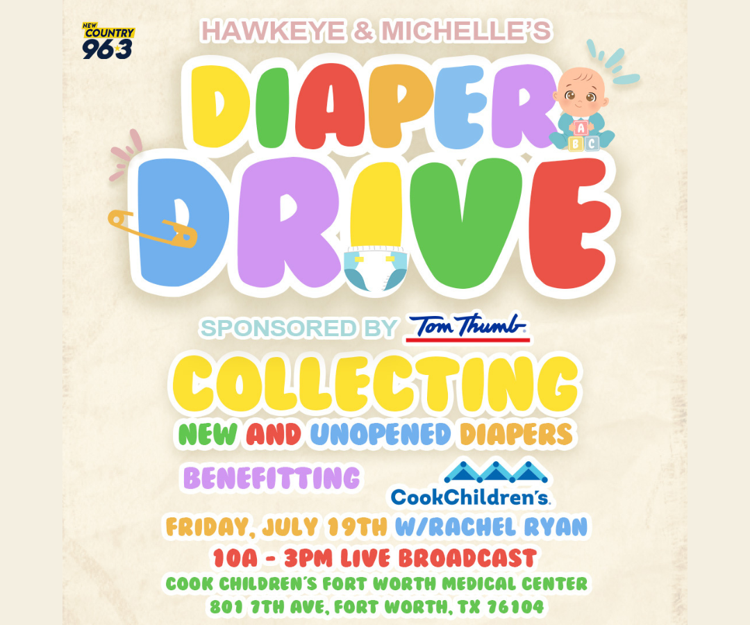 Hawkeye & Michelle’s Diaper Drive | Cook Children’s Live Broadcast | 7.19.24