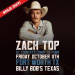Win Tickets To Zach Top’s SOLD OUT Show!