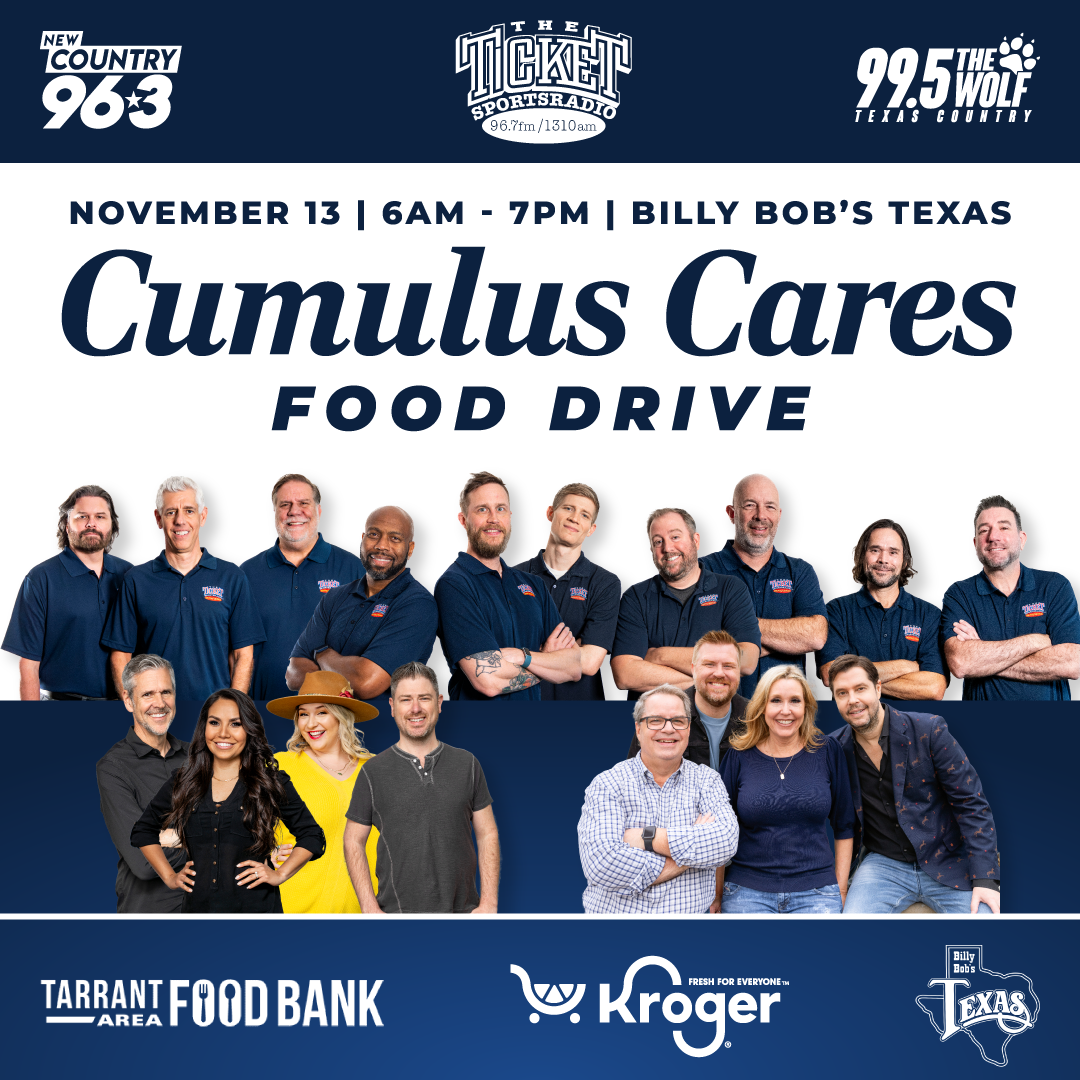 Cumulus Cares Food Drive @ Billy Bob’s Texas | 11.13.25