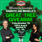 Hawkeye & Michelle’s Great Tree Giveaway on Friday, Nov 7th!