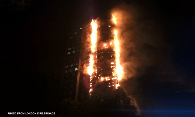 Huge Fire Engulfs London Apartment Building