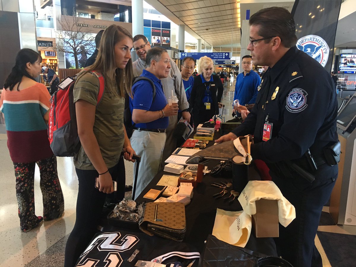 Counterfeit Material Displayed at DFW Airport