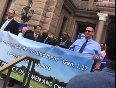 Supporters of the “Bathroom Bill” Rally in Austin