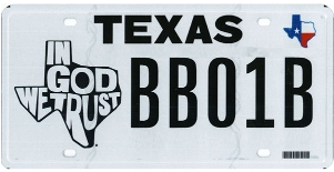 ‘In God We Trust’ Plates Now Available In Texas