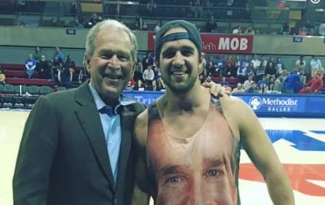 Uptown Man Gets His Wish; Meets ‘Dub’ya’ While Wearing His ‘Dub’ya’ Tank