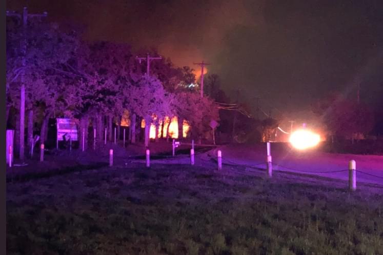 Huge Chemical Recycling Plant Fire in Rendon
