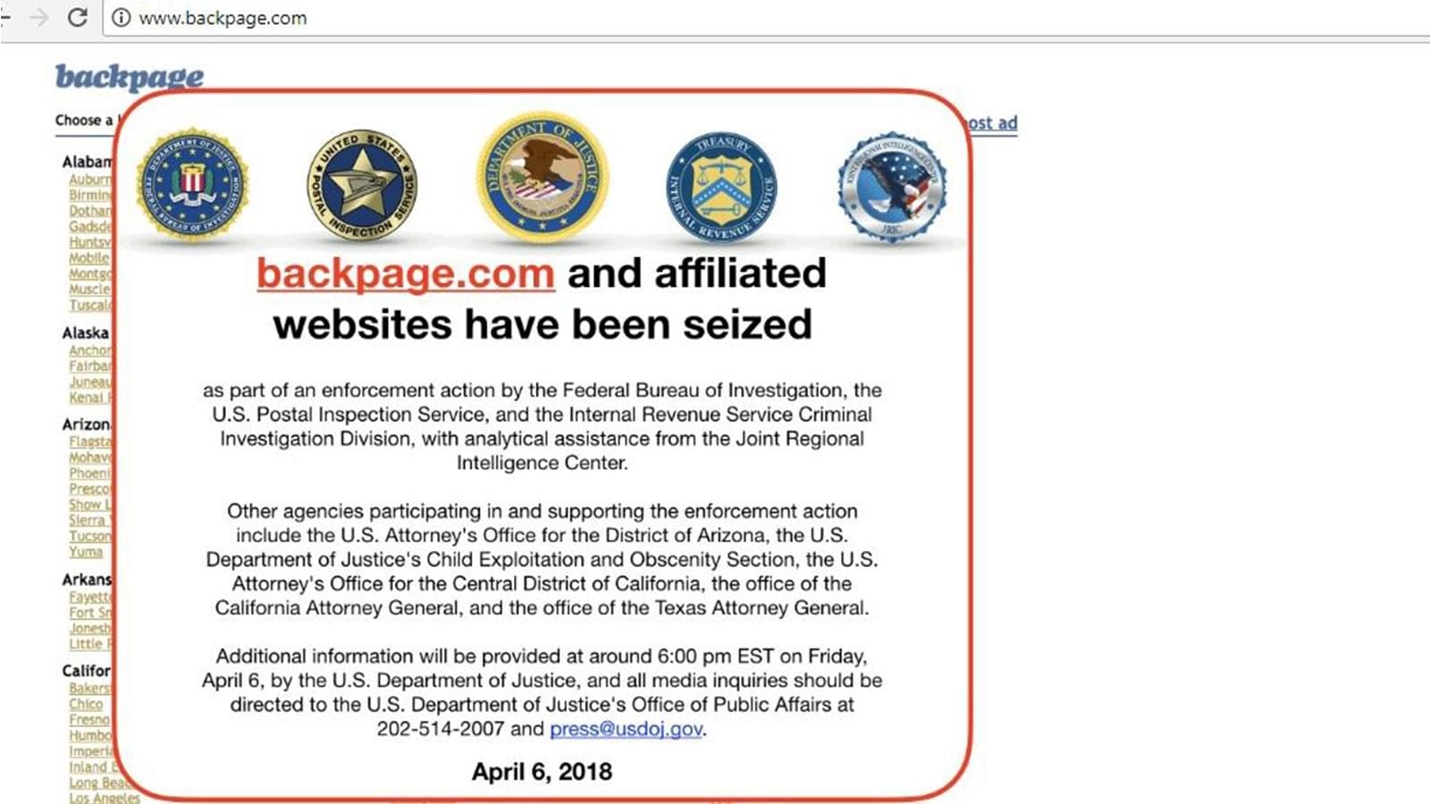 Backpage.com CEO Pleads Guilty to California Money Charges