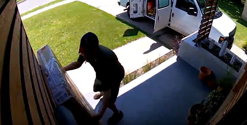 WATCH: Porch Pirates Target Dallas Couple’s Home, Theft Caught on Camera