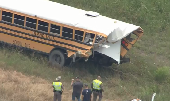 DPS: 18-Wheeler Rams School Bus Carrying Students from Behind