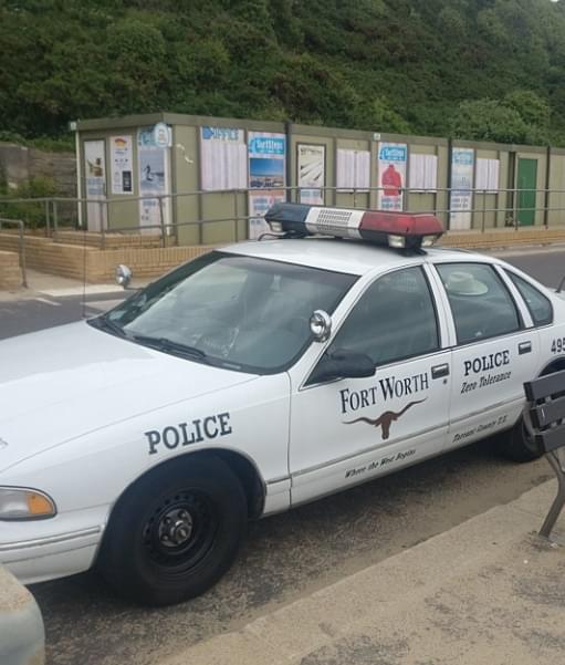 What Looks Like a Vintage Fort Worth Police Cruiser is Spotted in Southern England