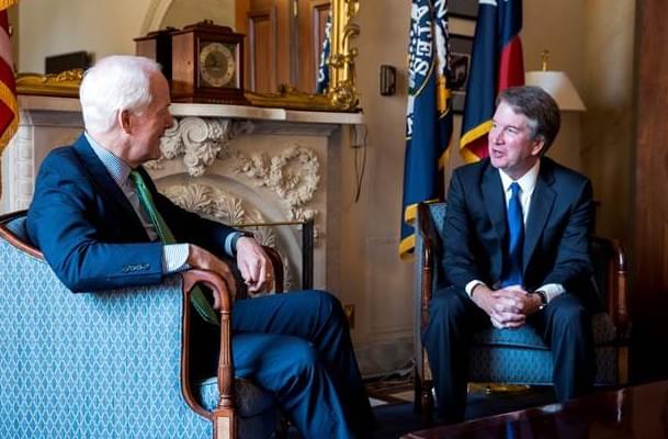 Kavanaugh Meets With Republican Senators Including John Cornyn