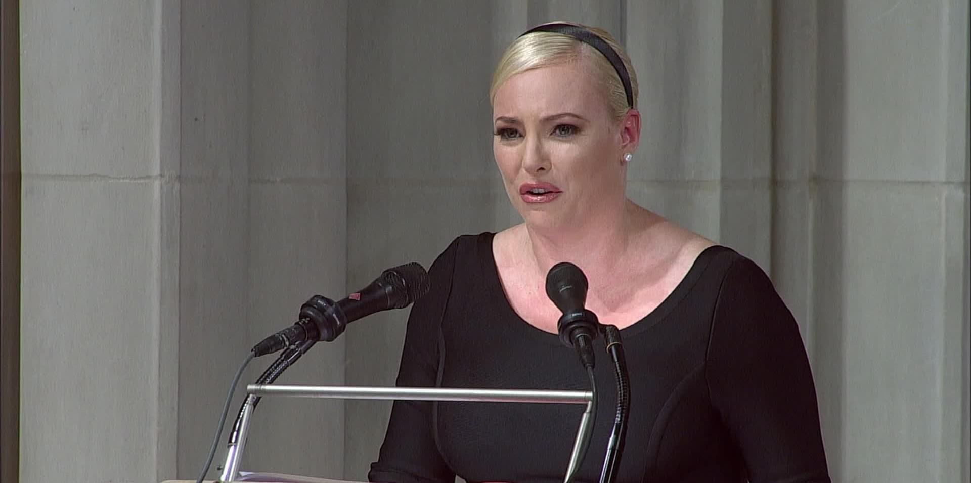 Chris Krok: Meghan McCain Speaks at Her Father’s Funeral