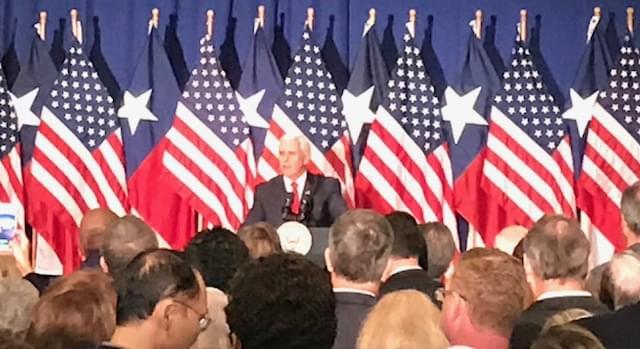 Vice President Pence Campaigning in Two High Profile Races in North Texas