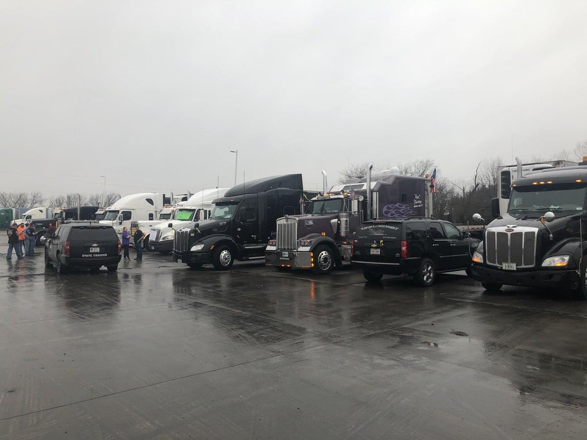 Hundreds of North Texas Truckers Protest Over Regulation in Slow Roll Drive Out of Terrell