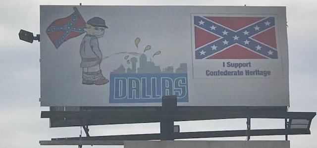 Texans React to Billboard Aimed at City of Dallas, Confederate Heritage