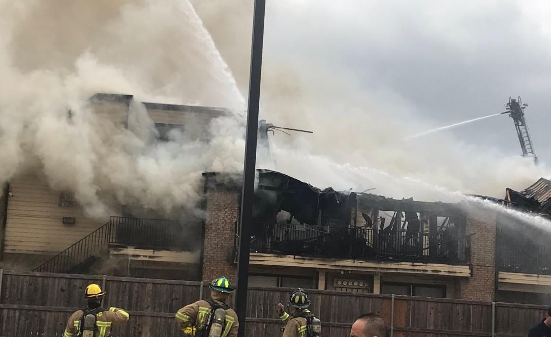 Apartment Building Destroyed in Four-Alarm Dallas Blaze
