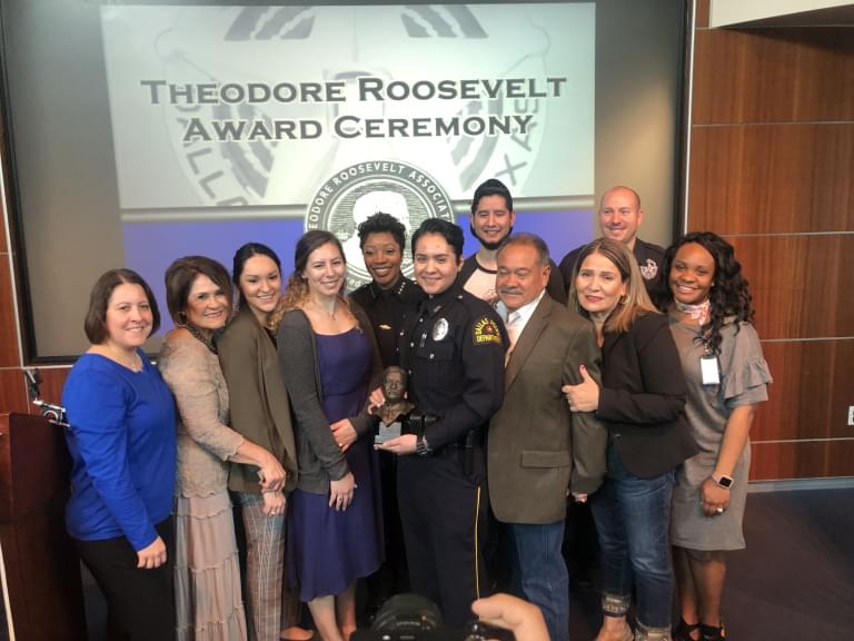 Dallas Police Officer Shot at Home Depot Honored by Fellow Officers