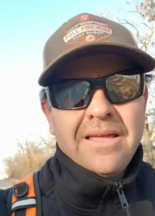 Tarrant County Police Officer Walking for Fallen Colleagues