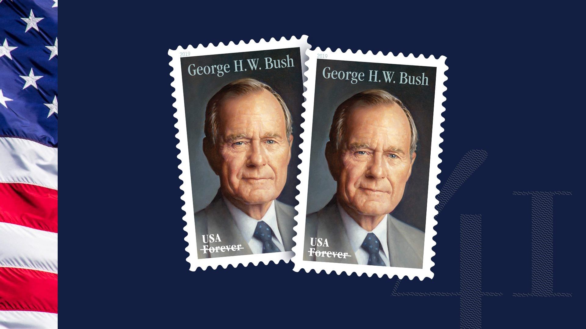 USPS Honors Bush 41 with “Forever Stamp”