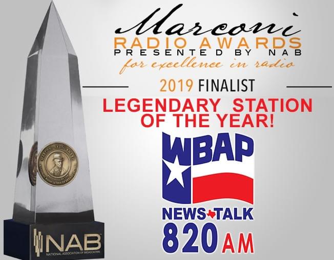 WBAP Named Finalist for Legendary Marconi Award