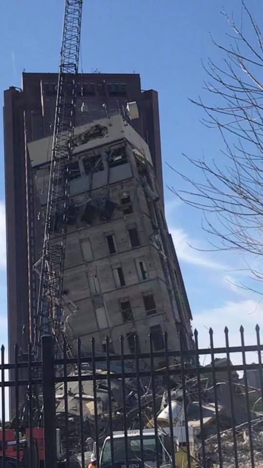 WATCH: Crews Work to Demolish “Leaning Tower of Dallas”