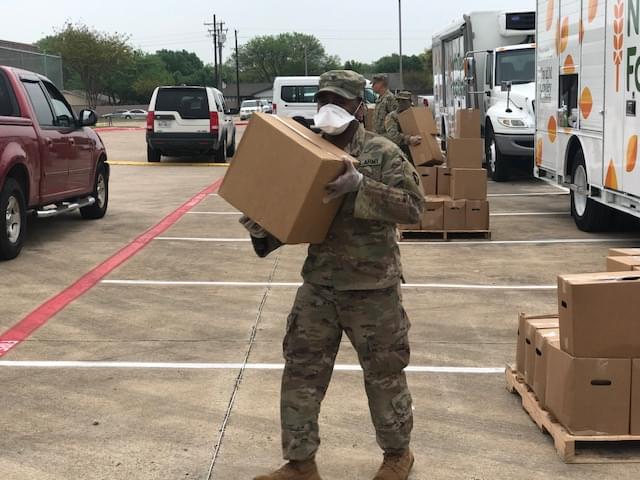 National Guard on the Front Lines in North Texas to Fight Hunger