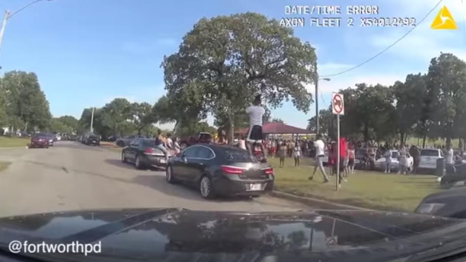FWPD Dashcam Captures Moments Before Gunfire Erupted at a City Park