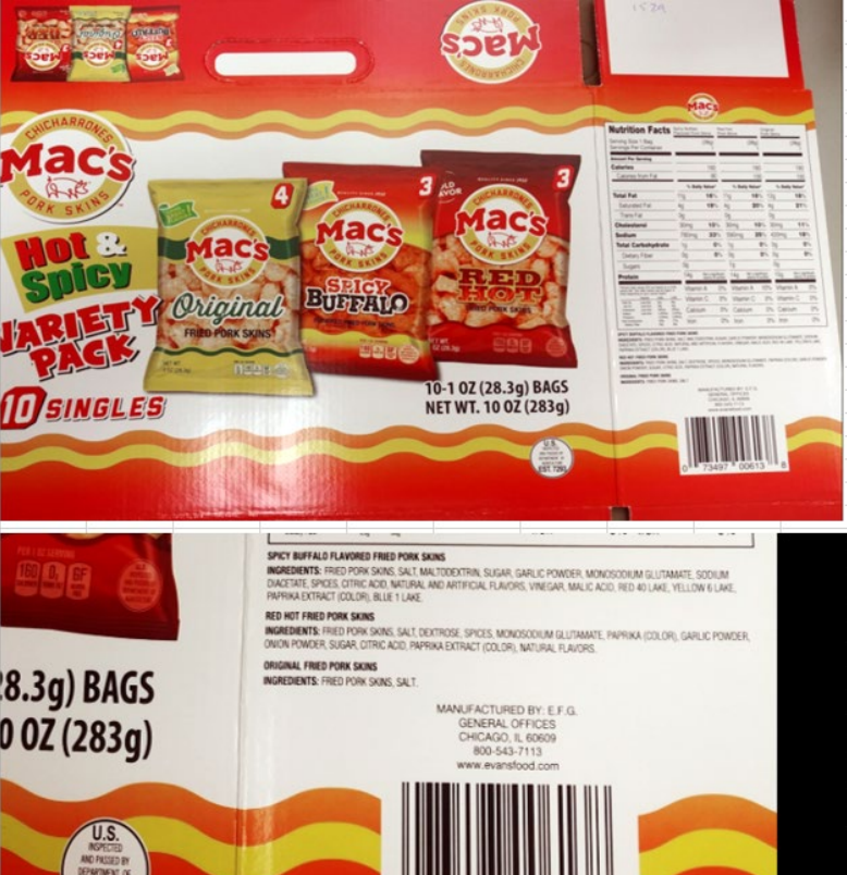 USDA Recalls More Than 3,700 Pounds of Ready-to-Eat Pork Products From Arlington Plant