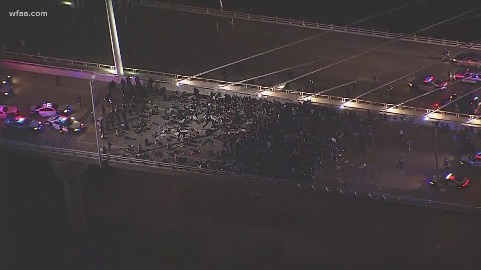 WBAP Morning News: Dallas Protesters Shut Down Margaret Hunt Hill Bridge